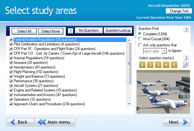 GroundSchool ADX Chapter Selection