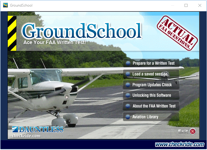 GroundSchool CFI Main Menu