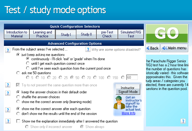 GroundSchool RIGGER Test and Study Options