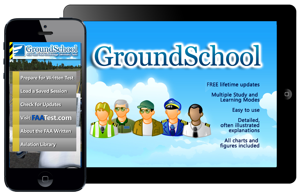 GroundSchool FAA Knowledge test Prep for iPhone