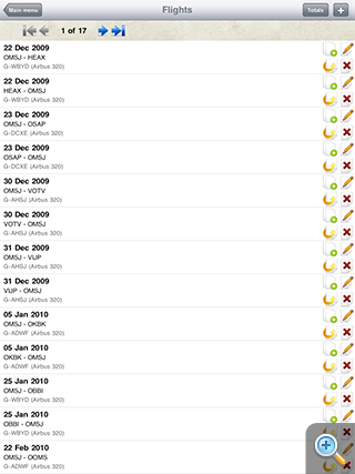 Safelog Pilot Logbook iPhone/iPad Screenshot 3