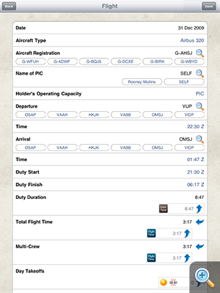 Safelog Pilot Logbook iPhone/iPad Screenshot 4
