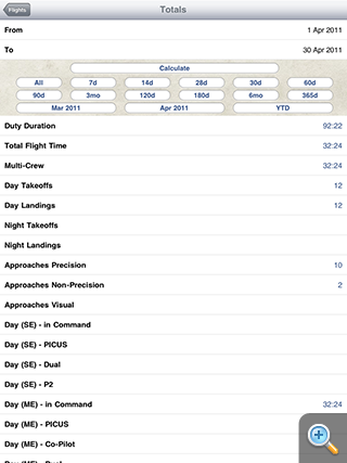 Safelog Pilot Logbook iPhone/iPad Screenshot 5