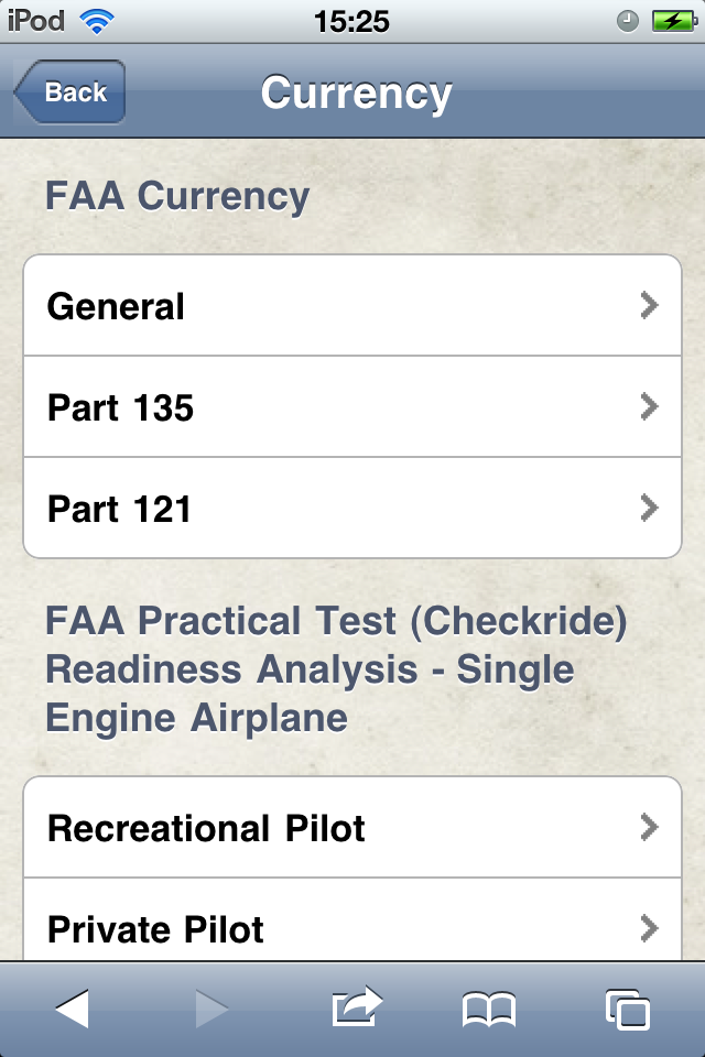 Safelog Pilot Logbook iPhone/iPad Web Portal Screenshot 10