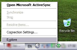 ActiveSync tray icon