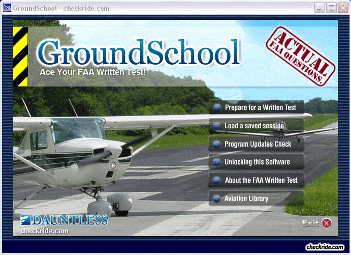 GroundSchool FOI Main Menu