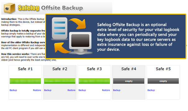 Safelog Offsite Backup