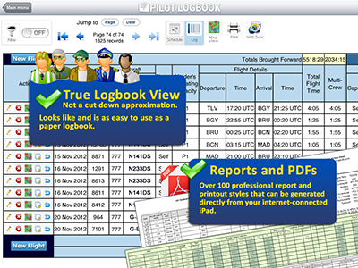 Safelog Pilot Logbook iPhone/iPad Screenshot 2