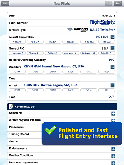 Safelog Pilot Logbook iPhone/iPad Screenshot 5