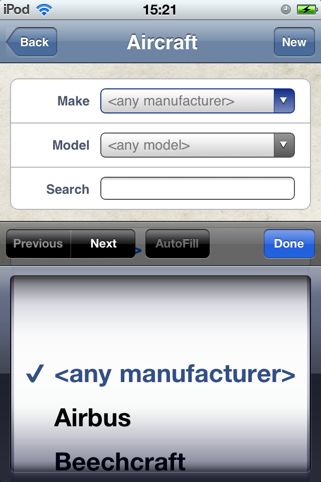 Safelog Pilot Logbook iPhone/iPad Web Portal Screenshot 5