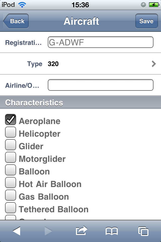 Safelog Pilot Logbook iPhone/iPad Web Portal Screenshot 18